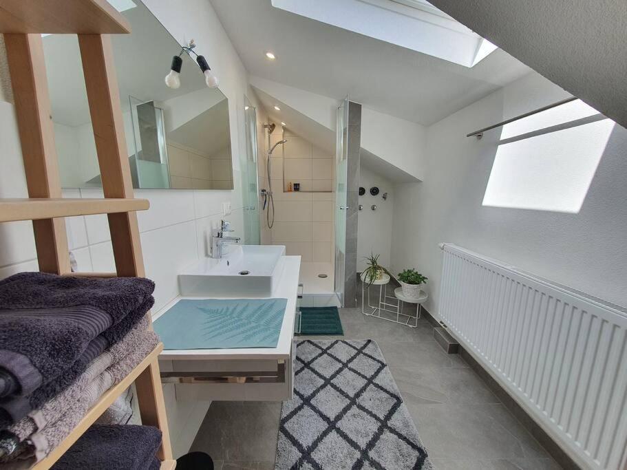 Gemuetliche Wohnung Bei Bad Waldsee Mit Balkon Extérieur photo