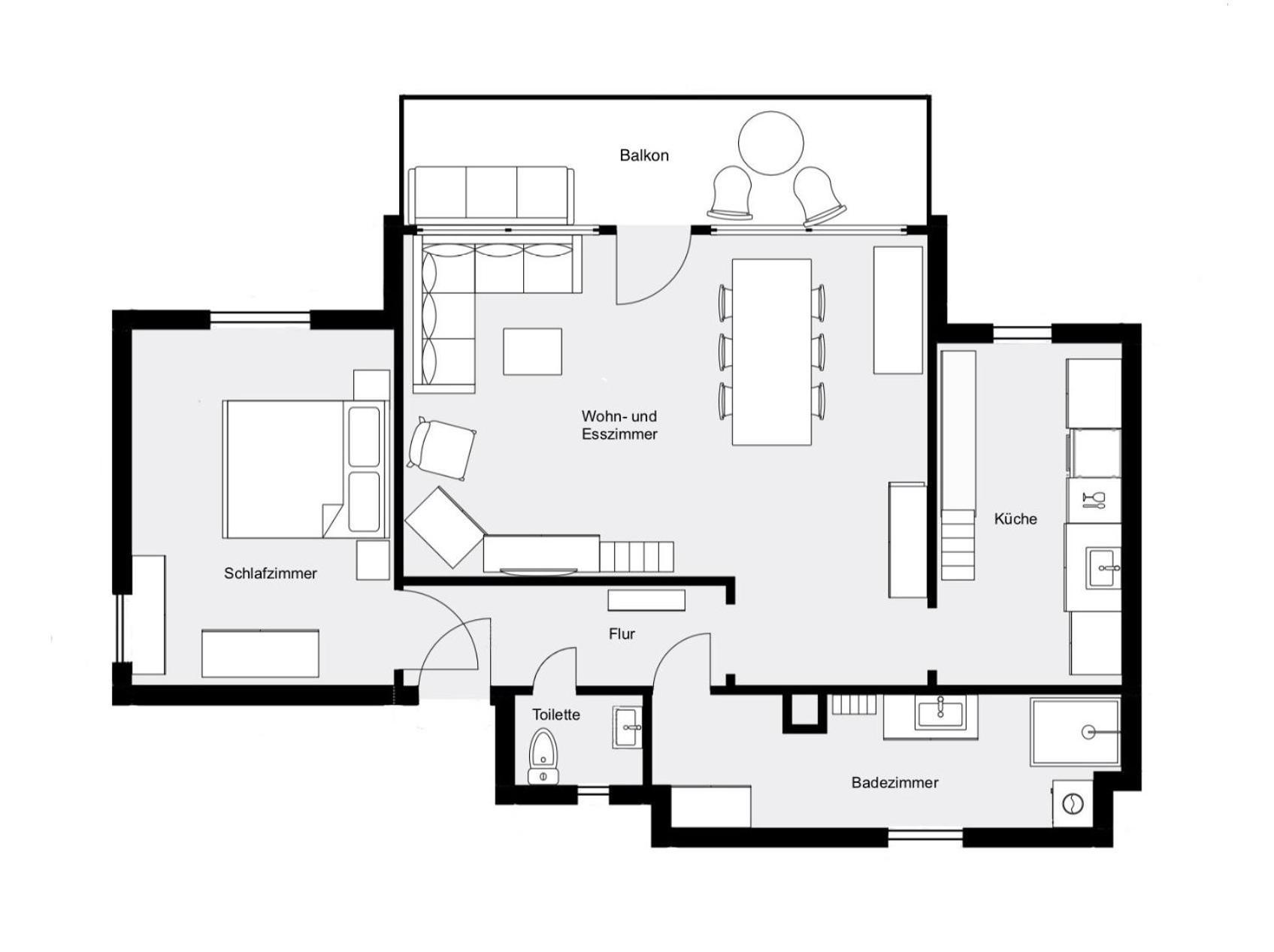 Gemuetliche Wohnung Bei Bad Waldsee Mit Balkon Extérieur photo
